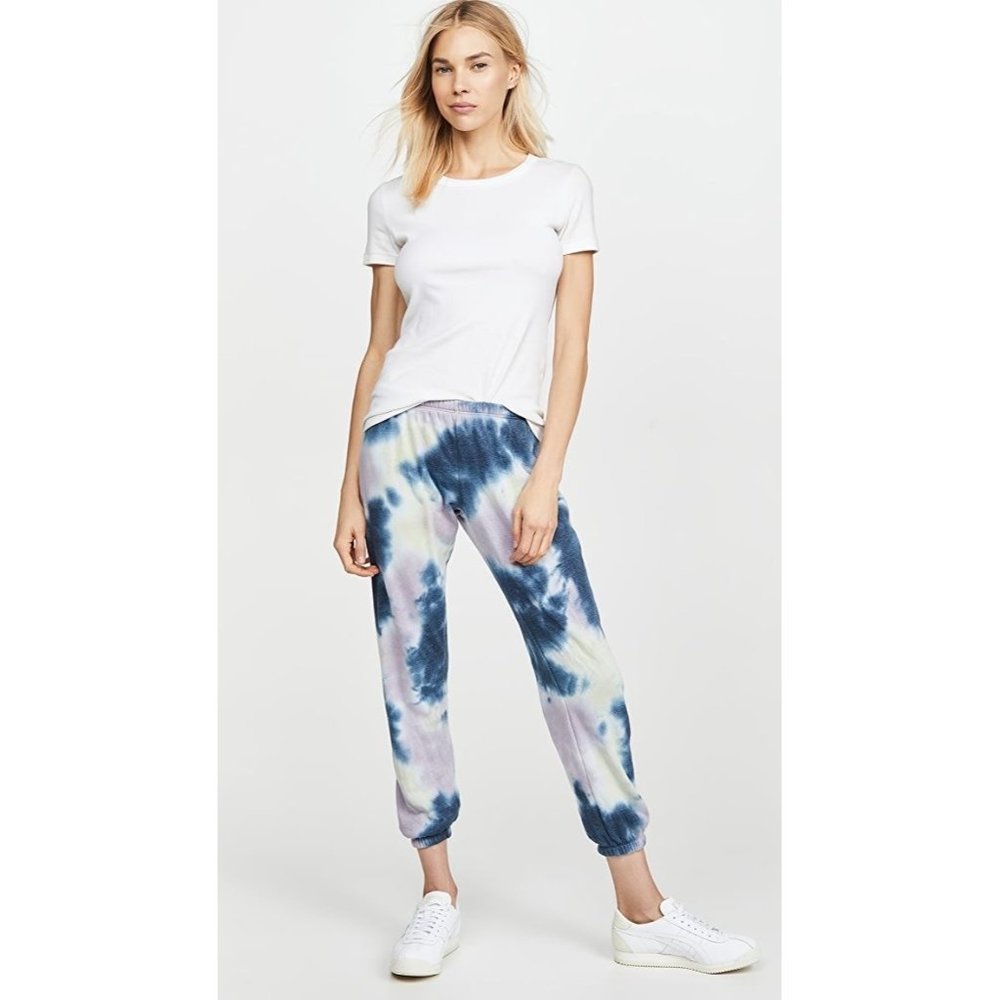 New Spiritual Gangster Perfect Sweatpant Size S Tie Dye Pastel Cloud NWT